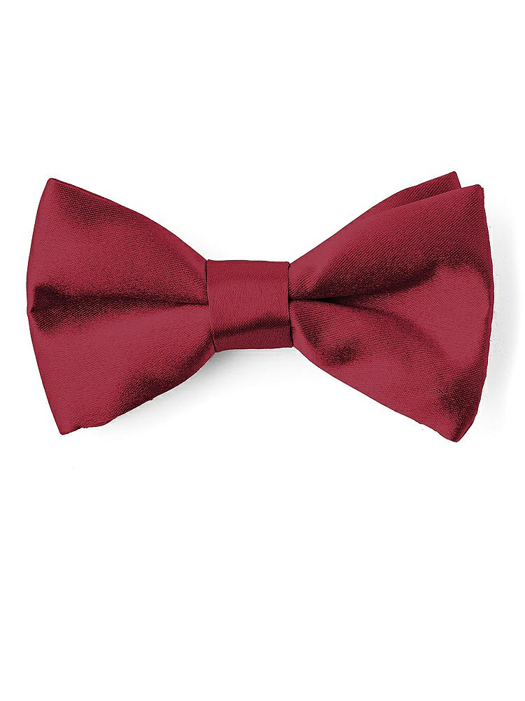 Front View - Claret Matte Satin Boy's Clip Bow Tie by After Six