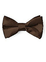 Front View Thumbnail - Espresso Matte Satin Boy's Clip Bow Tie by After Six