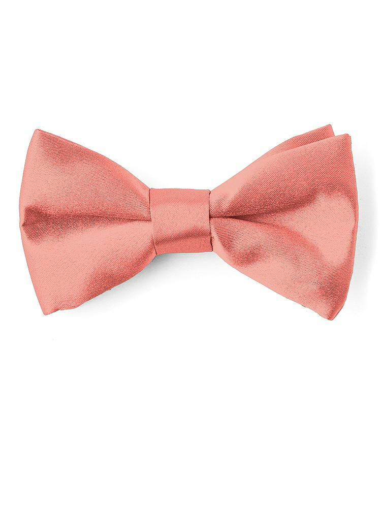 Front View - Ginger Matte Satin Boy's Clip Bow Tie by After Six