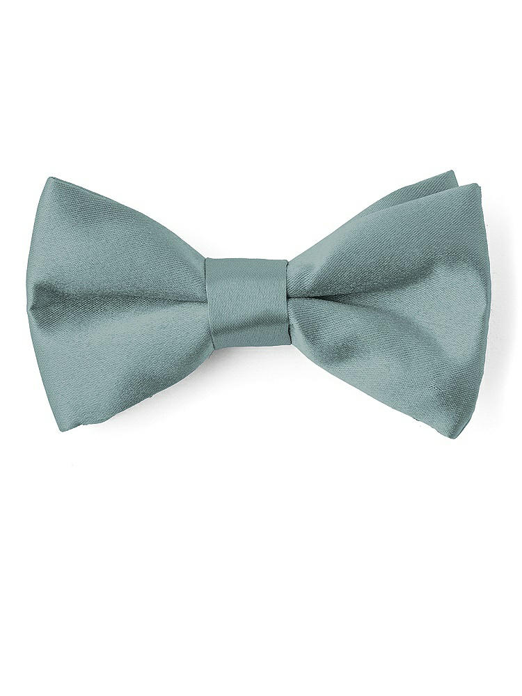Front View - Icelandic Matte Satin Boy's Clip Bow Tie by After Six