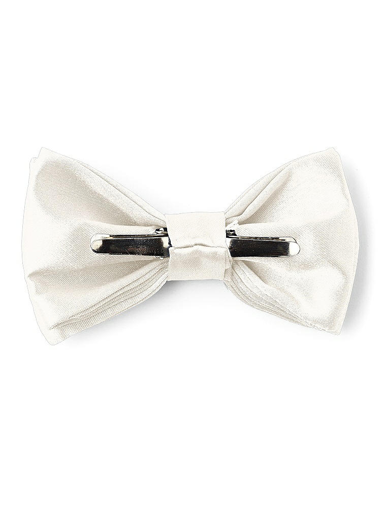 Back View - Ivory Matte Satin Boy's Clip Bow Tie by After Six