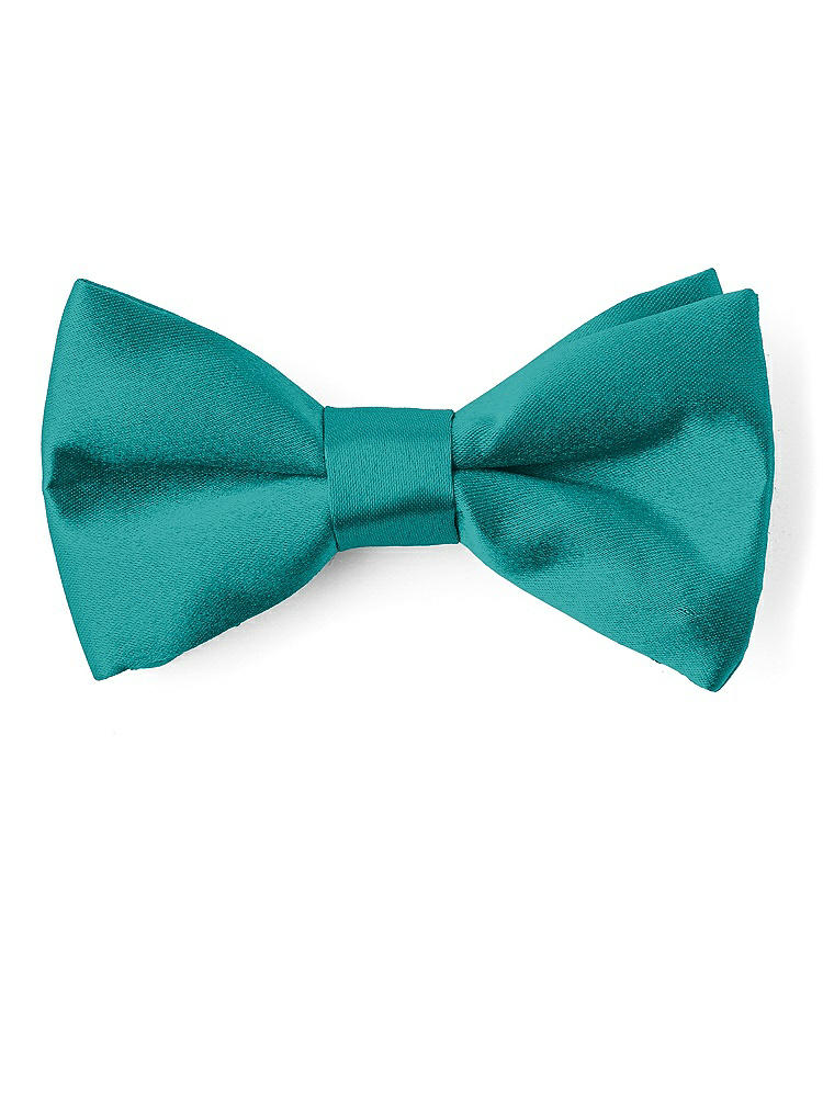 Front View - Jade Matte Satin Boy's Clip Bow Tie by After Six