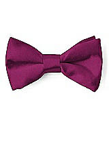 Front View Thumbnail - Merlot Matte Satin Boy's Clip Bow Tie by After Six