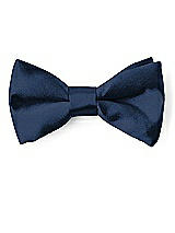 Front View Thumbnail - Midnight Navy Matte Satin Boy's Clip Bow Tie by After Six