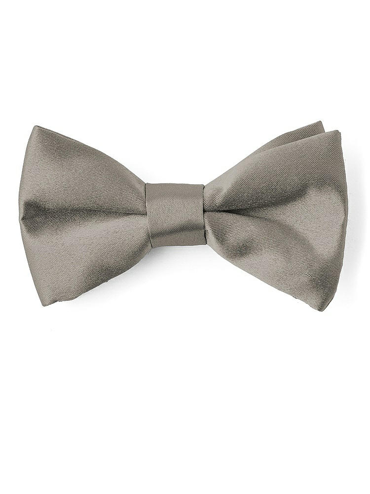 Front View - Mocha Matte Satin Boy's Clip Bow Tie by After Six