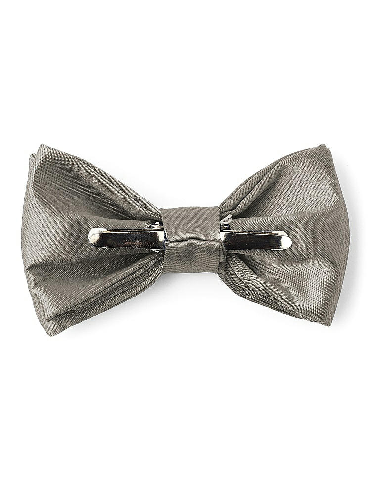 Back View - Mocha Matte Satin Boy's Clip Bow Tie by After Six