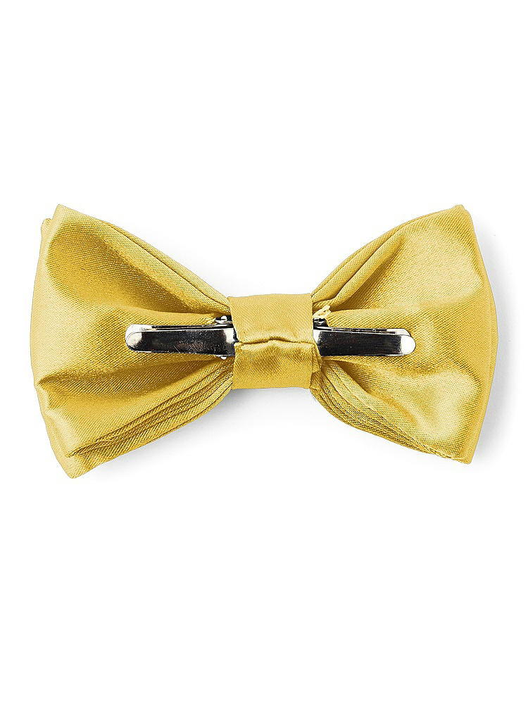 Back View - Marigold Matte Satin Boy's Clip Bow Tie by After Six