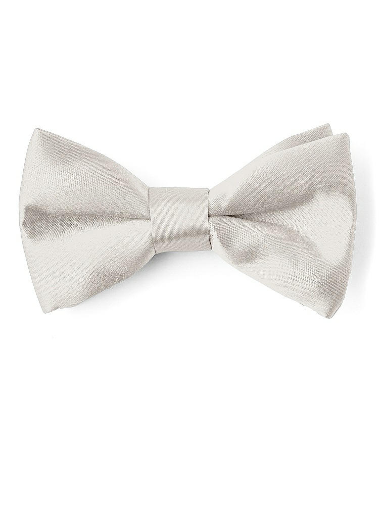 Front View - Oyster Matte Satin Boy's Clip Bow Tie by After Six