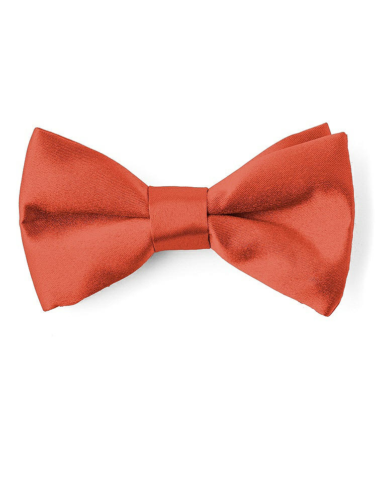Front View - Spice Matte Satin Boy's Clip Bow Tie by After Six