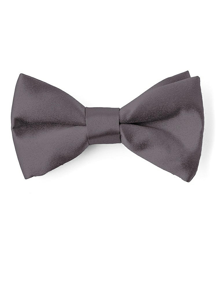 Front View - Stormy Matte Satin Boy's Clip Bow Tie by After Six