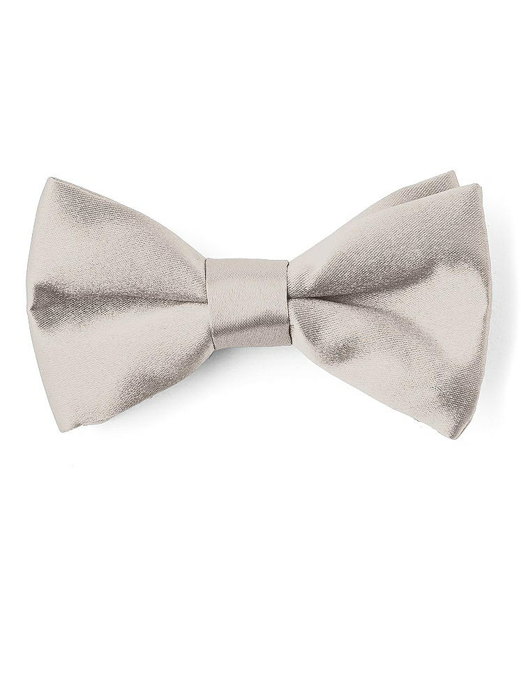 Front View - Taupe Matte Satin Boy's Clip Bow Tie by After Six