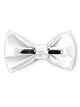 Rear View Thumbnail - White Matte Satin Boy's Clip Bow Tie by After Six