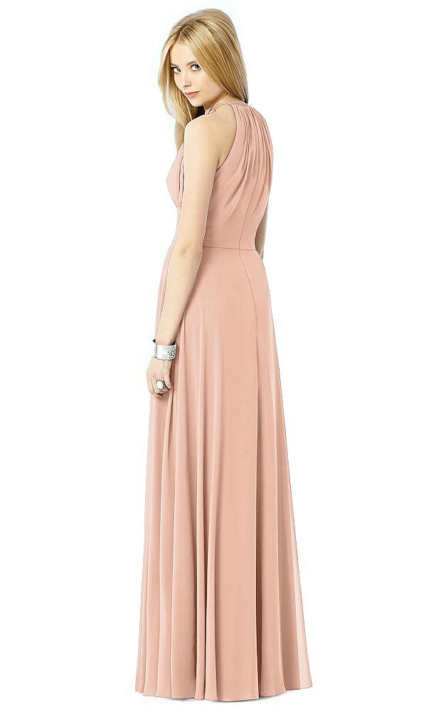 Back View - Pale Peach After Six Bridesmaid Dress 6704