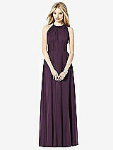 Front View Thumbnail - Aubergine After Six Bridesmaid Dress 6704