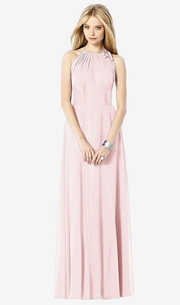 Front View - Ballet Pink After Six Bridesmaid Dress 6704