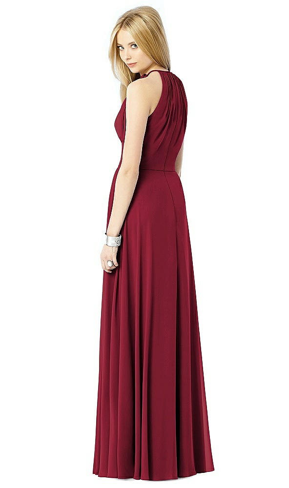 Back View - Burgundy After Six Bridesmaid Dress 6704