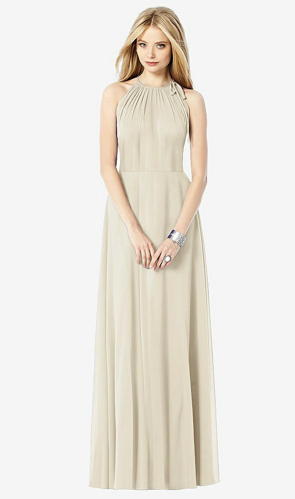 Front View - Champagne After Six Bridesmaid Dress 6704