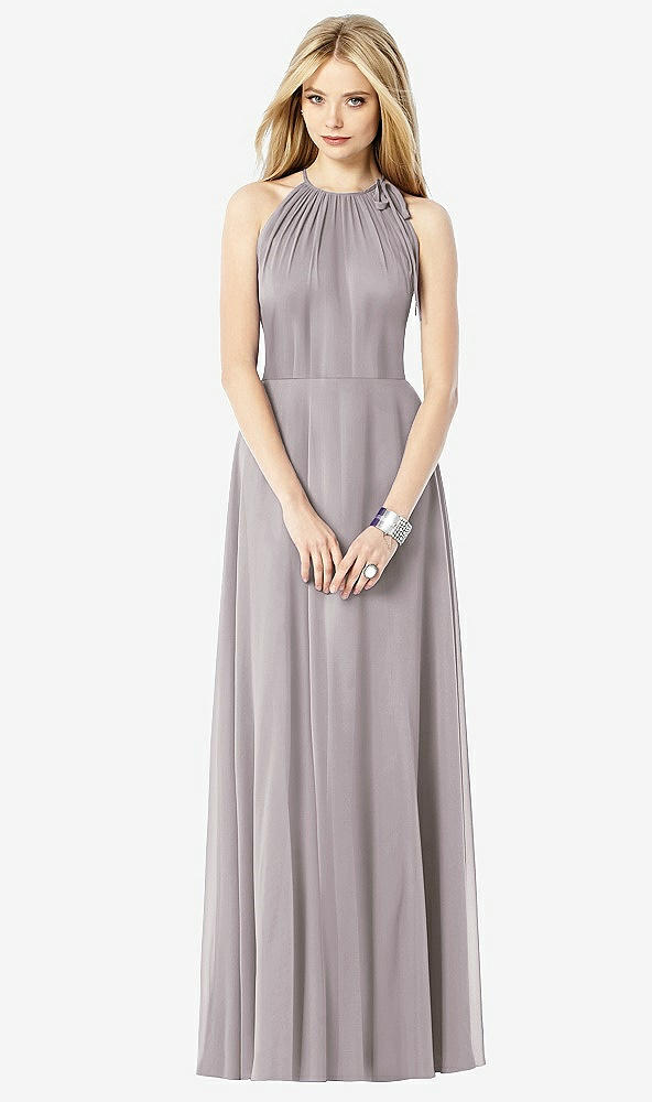 Front View - Cashmere Gray After Six Bridesmaid Dress 6704