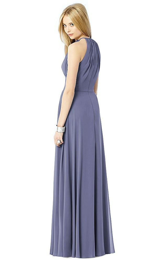 Back View - French Blue After Six Bridesmaid Dress 6704