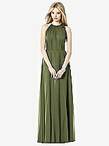 Front View Thumbnail - Olive Green After Six Bridesmaid Dress 6704