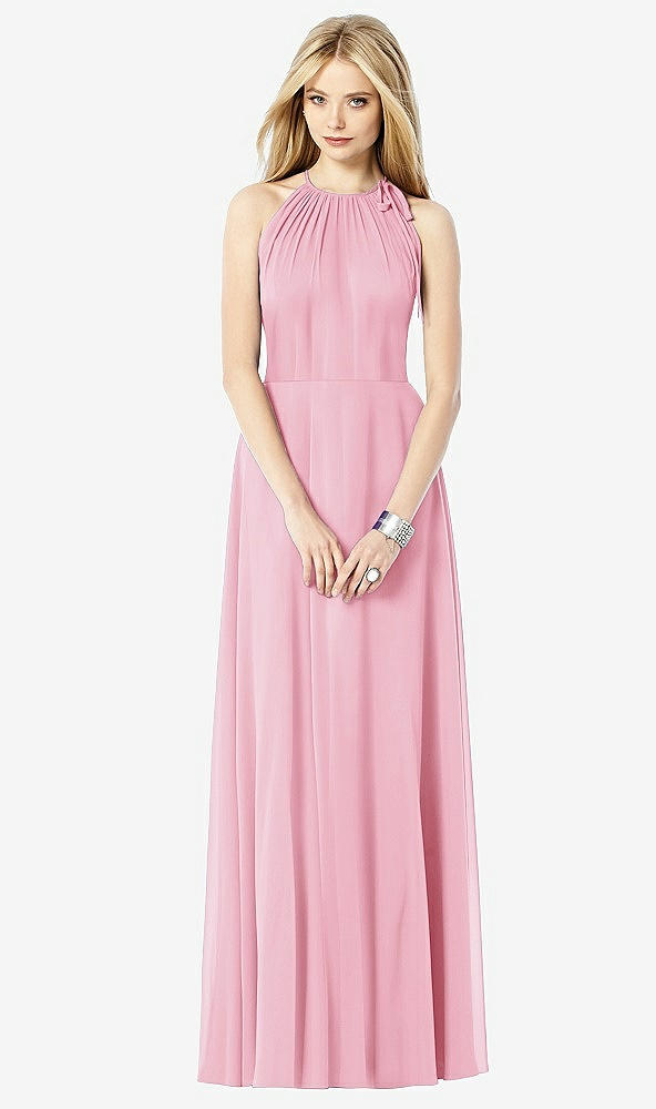 Front View - Peony Pink After Six Bridesmaid Dress 6704