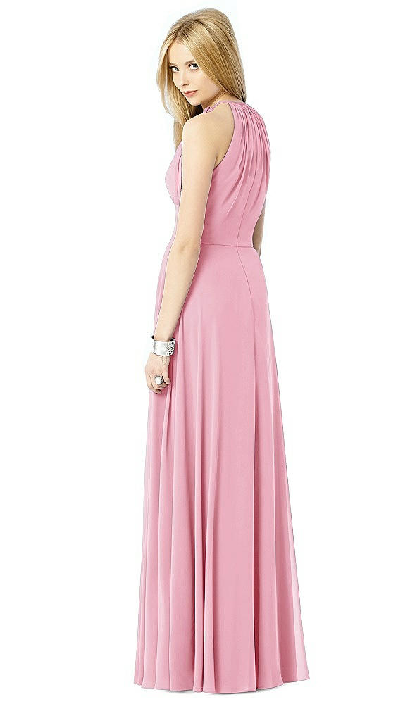 Back View - Peony Pink After Six Bridesmaid Dress 6704