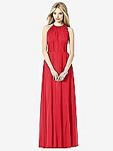 Front View Thumbnail - Parisian Red After Six Bridesmaid Dress 6704