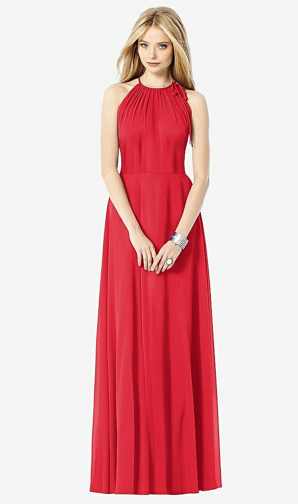 Front View - Parisian Red After Six Bridesmaid Dress 6704