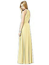 Rear View Thumbnail - Pale Yellow After Six Bridesmaid Dress 6704