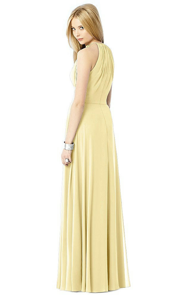 Back View - Pale Yellow After Six Bridesmaid Dress 6704