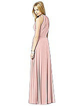 Rear View Thumbnail - Rose - PANTONE Rose Quartz After Six Bridesmaid Dress 6704