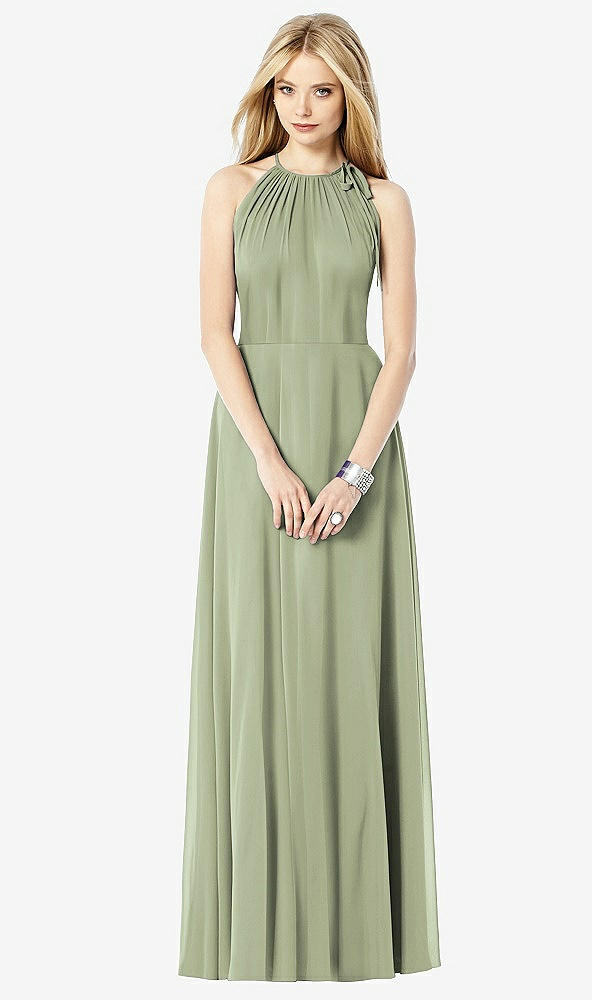 Front View - Sage After Six Bridesmaid Dress 6704