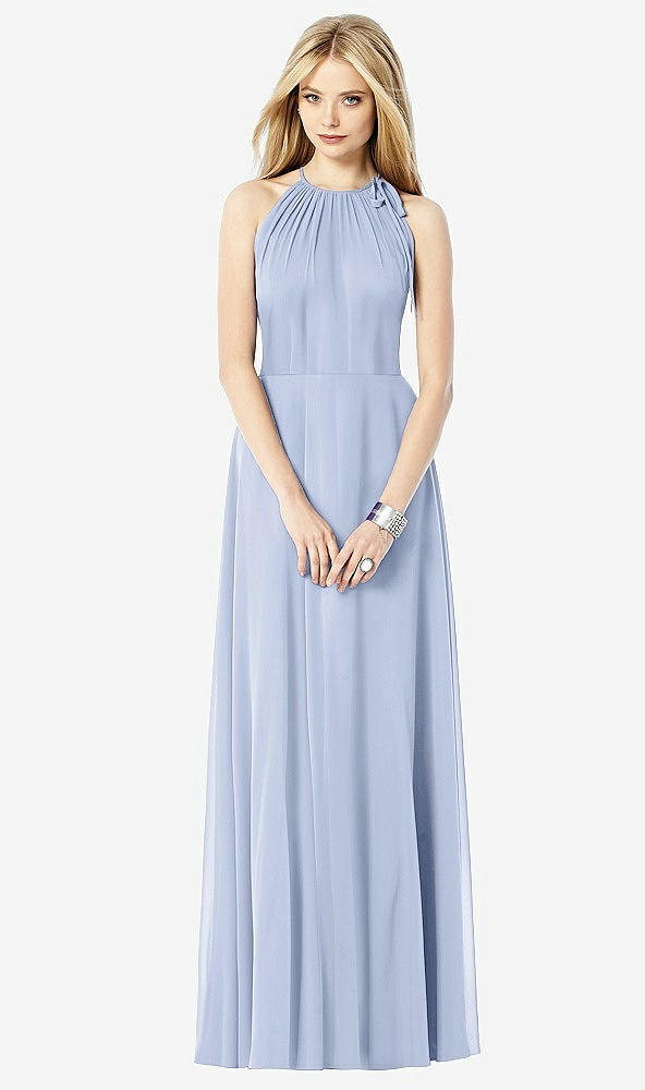 Front View - Sky Blue After Six Bridesmaid Dress 6704