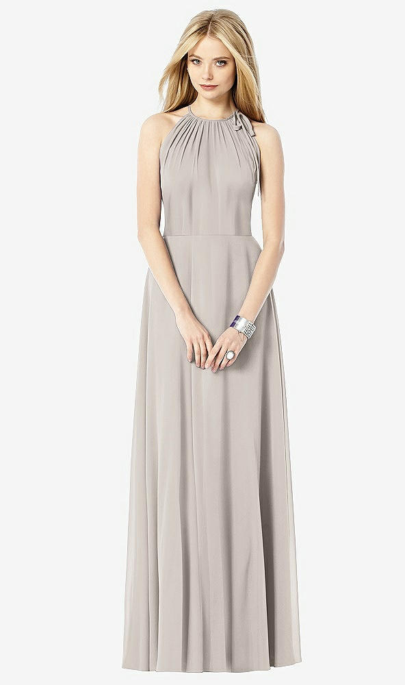 Front View - Taupe After Six Bridesmaid Dress 6704