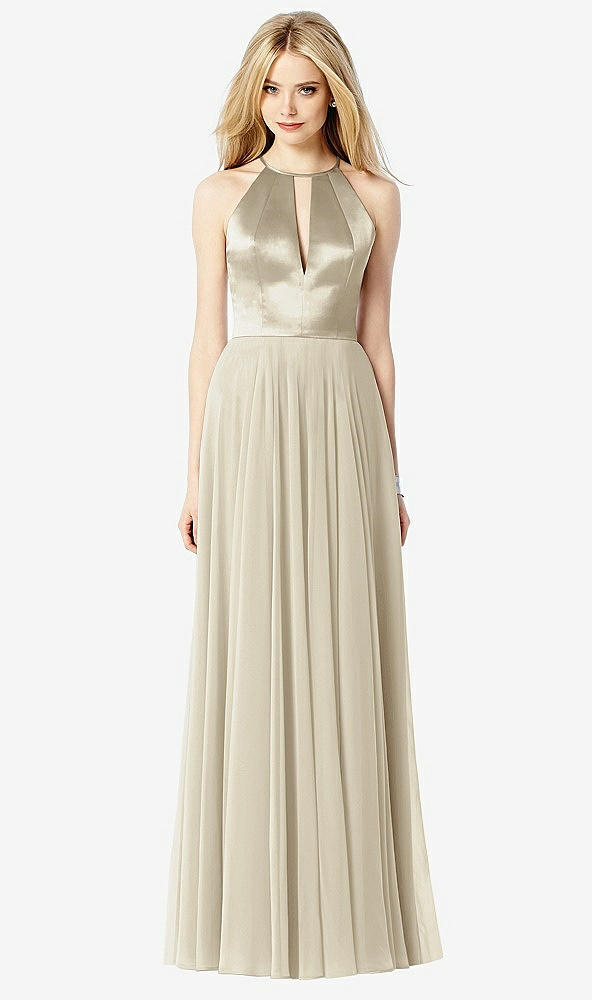 Front View - Champagne After Six Bridesmaid Dress 6705