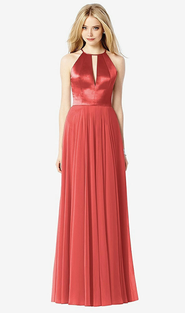 Front View - Perfect Coral After Six Bridesmaid Dress 6705