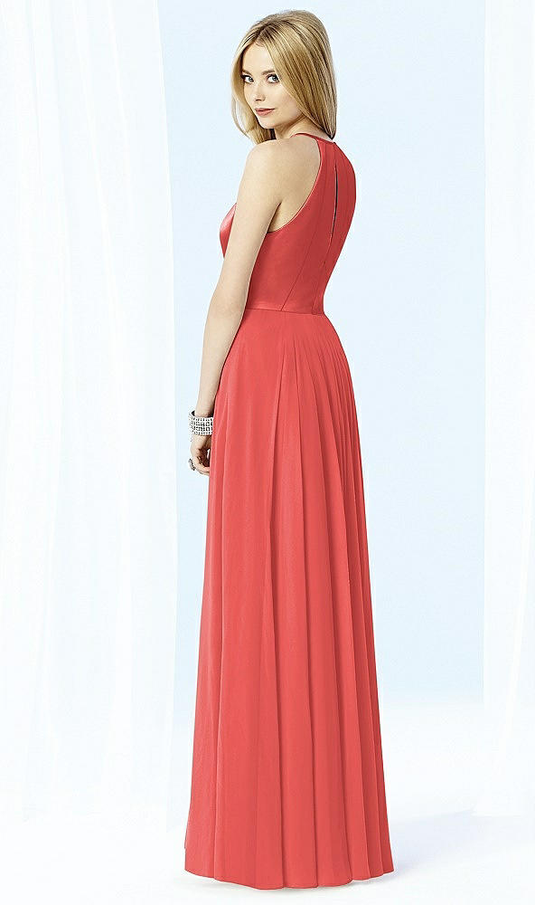 Back View - Perfect Coral After Six Bridesmaid Dress 6705