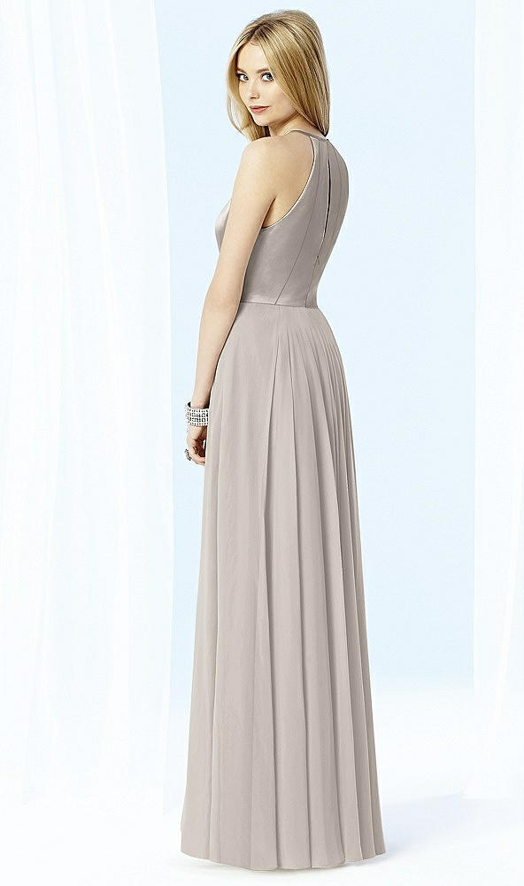 Back View - Taupe After Six Bridesmaid Dress 6705
