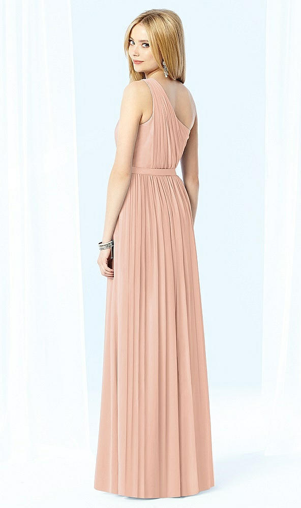 Back View - Pale Peach After Six Bridesmaid Dress 6706