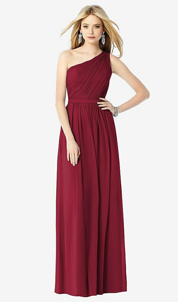 Front View - Burgundy After Six Bridesmaid Dress 6706