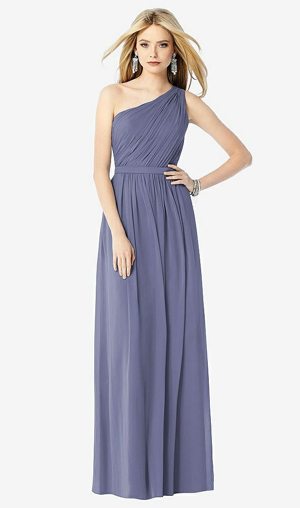 Front View - French Blue After Six Bridesmaid Dress 6706