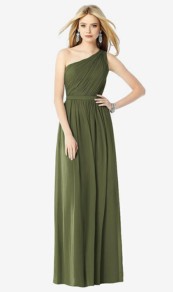 Front View - Olive Green After Six Bridesmaid Dress 6706