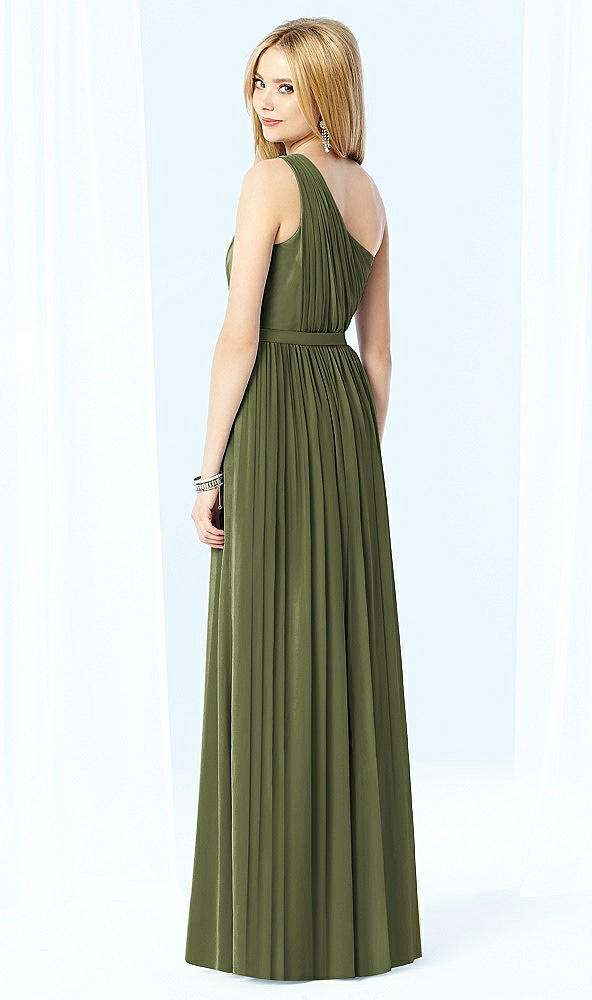 Back View - Olive Green After Six Bridesmaid Dress 6706