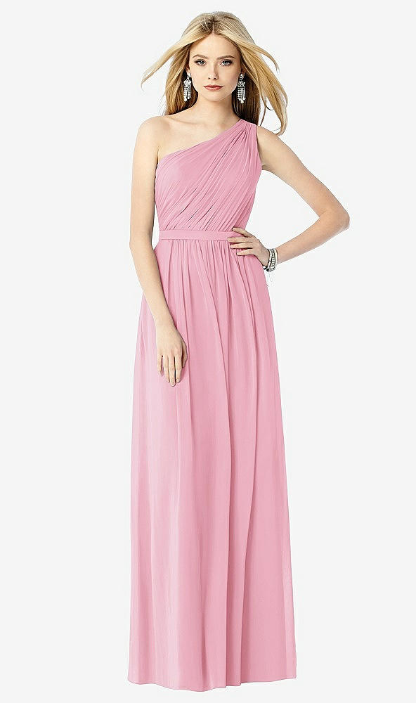 Front View - Peony Pink After Six Bridesmaid Dress 6706