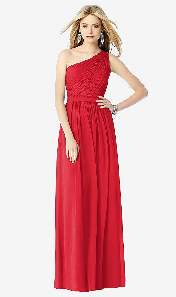 Front View - Parisian Red After Six Bridesmaid Dress 6706