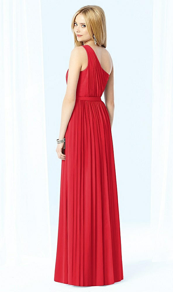 Back View - Parisian Red After Six Bridesmaid Dress 6706