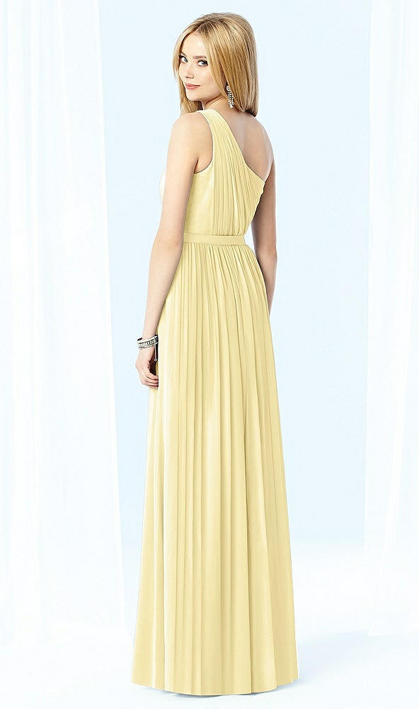 Back View - Pale Yellow After Six Bridesmaid Dress 6706
