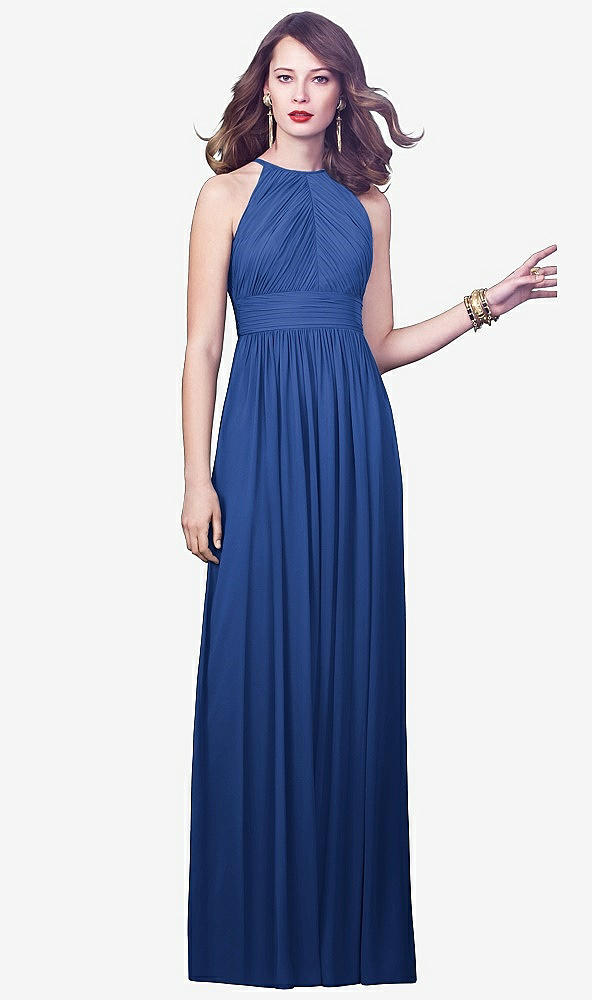 Front View - Classic Blue Dessy Collection Style 2918