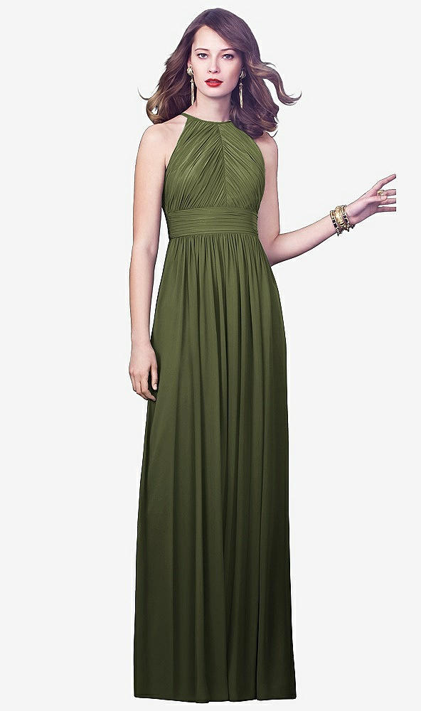 Front View - Olive Green Dessy Collection Style 2918