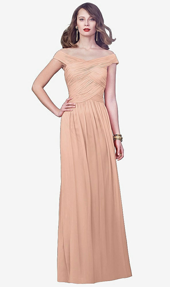 Front View - Pale Peach Dessy Collection Style 2919